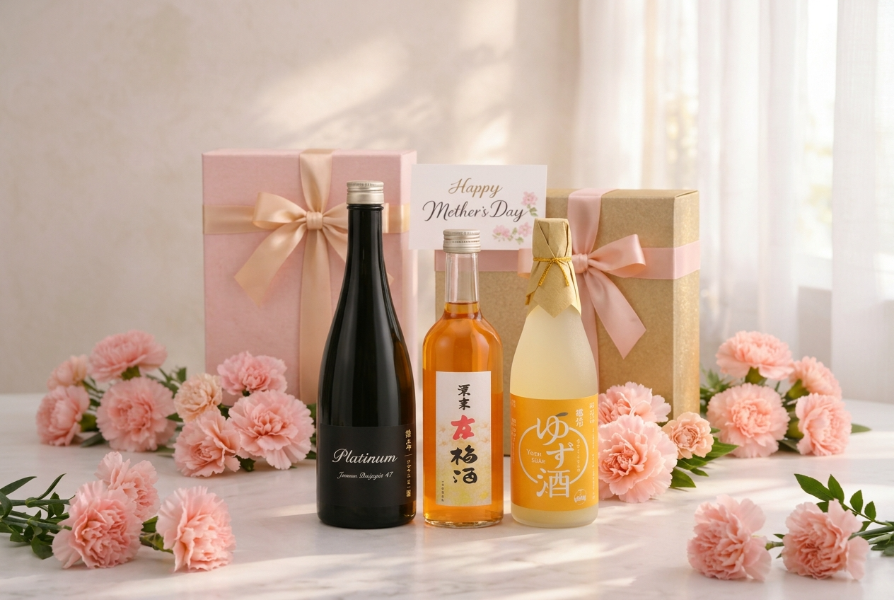 母の日ギフトに迷ったら。おかあさんに合わせて選ぶ日本酒と果実酒ギフト